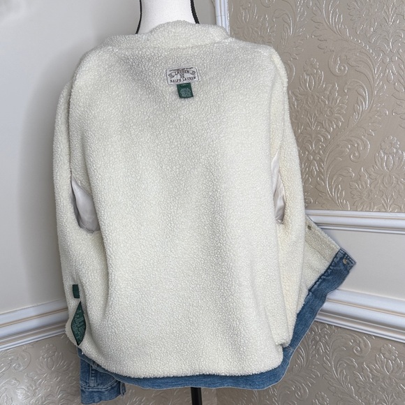 Ralph Lauren Blue Denim Jacket with Cream Collar - Picture 7 of 9